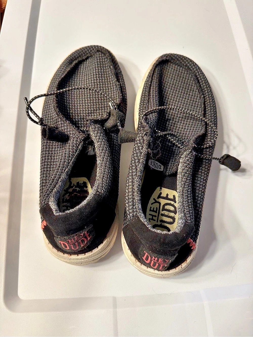 Hey Dude Wally Sport Mesh Sneakers Black & White US 8